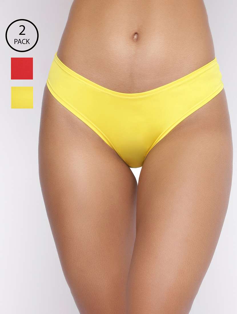 women pack of 2 solid low rise bikini panty - 22092158 -  Zoom Image - 0