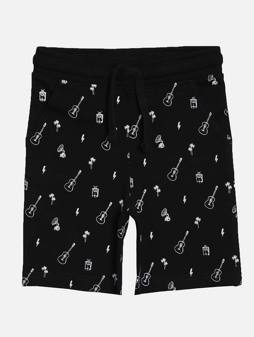 boys pack of 2 printed mid rise regular fit shorts - 22092220 - Standard Image - 3