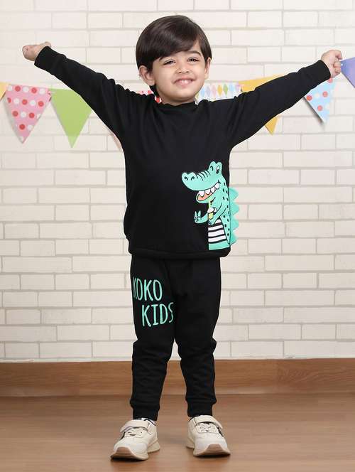 boys printed long sleeve full lenght set - 22092264 - Standard Image - 0