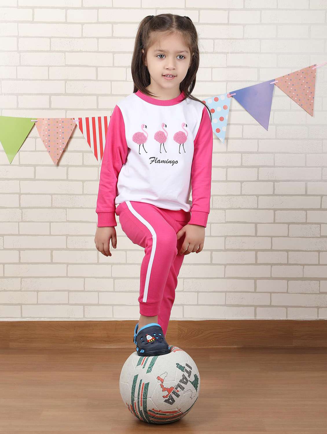 girls printed long sleeve full lenght set