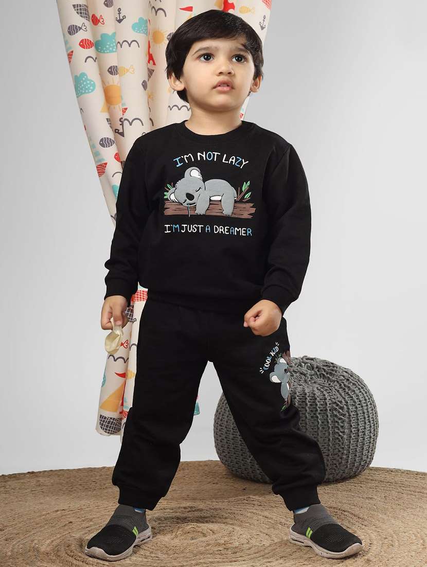 boys printed long sleeve full length set - 22092284 - Zoom Image - 0