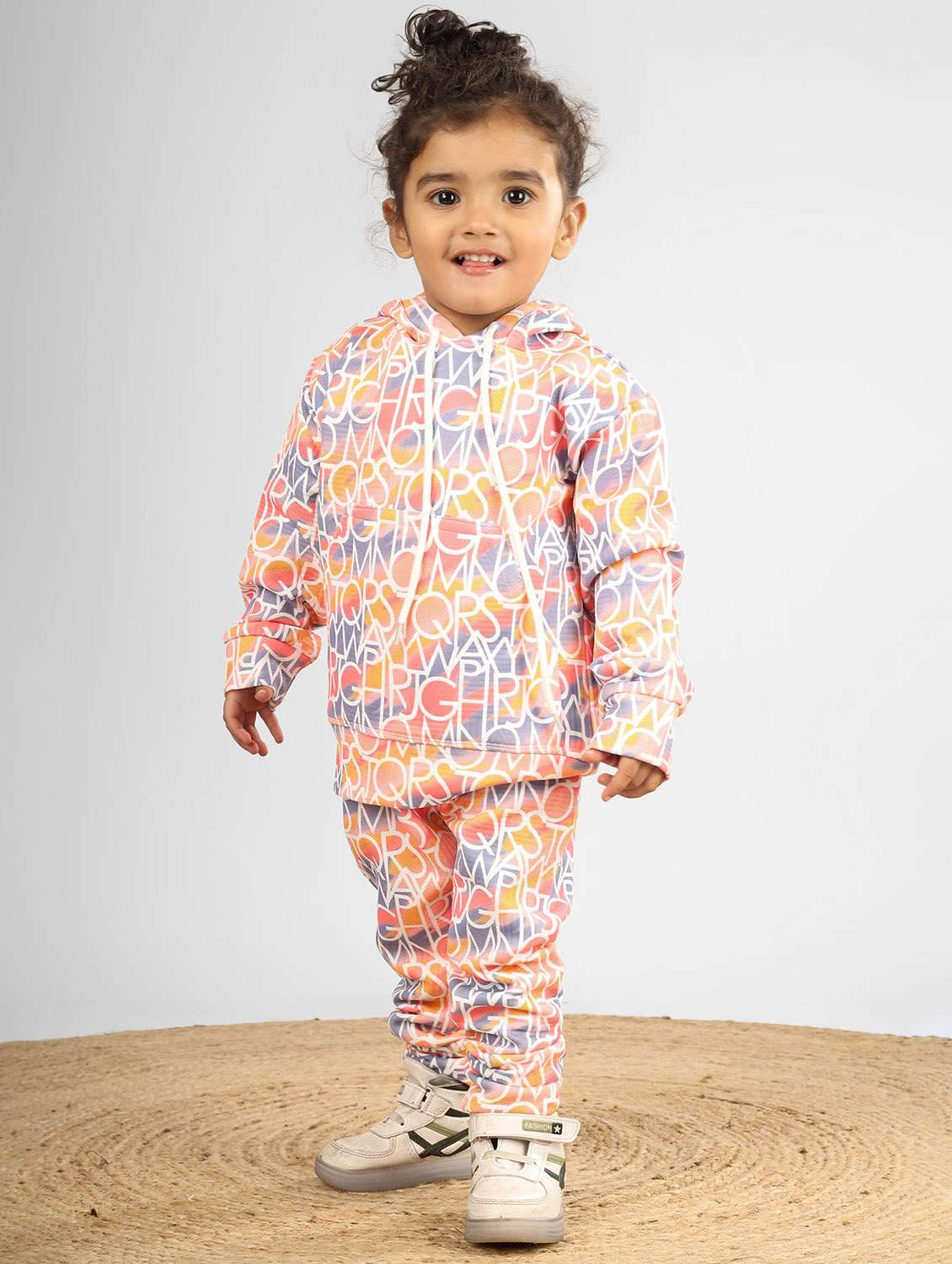 boys printed long sleeve full length  set
