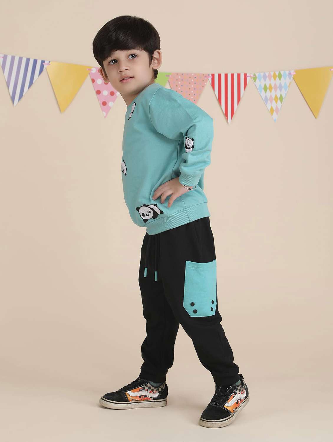 boys printed long sleeve full length  set - 22092289 -  Standard Image - 3