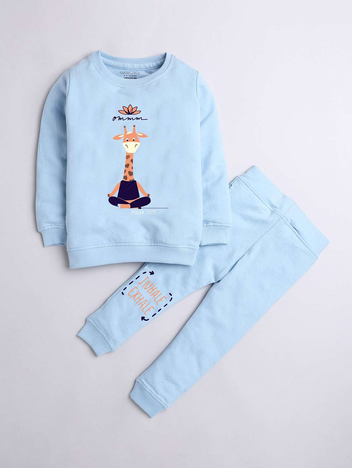 kids printed long sleeve full length  set