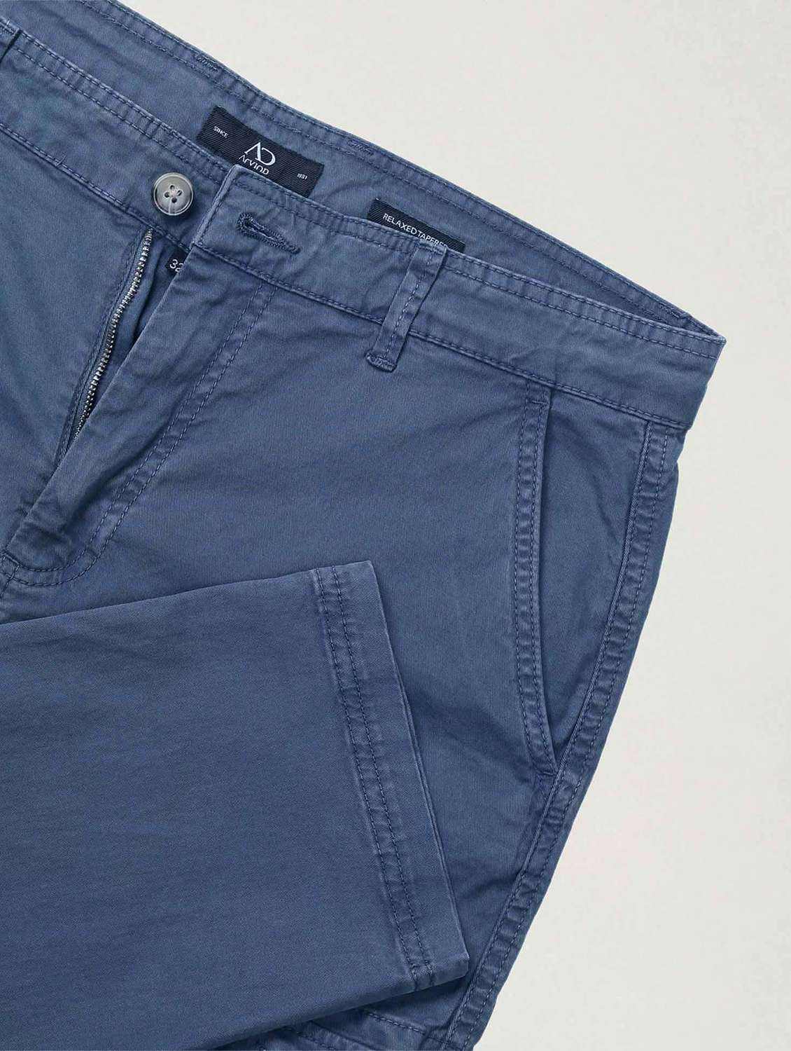 men solid mid rise relaxed fit cargo - 22092326 - Standard Image - 5