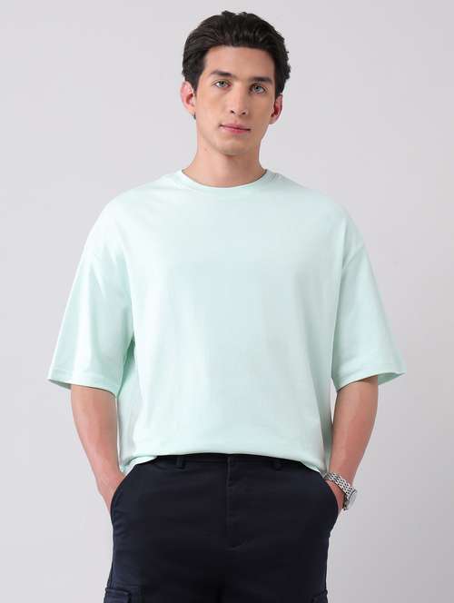 men solid short sleeve oversized t-shirt - 22092328 -  Standard Image - 0