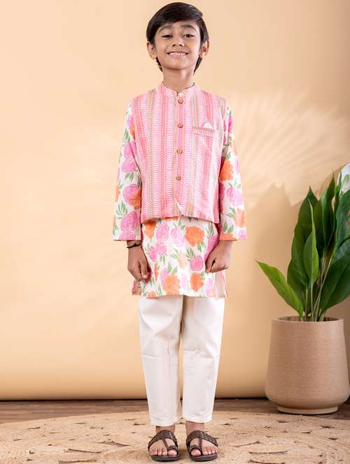 pink cotton kurta sets kurtas & set - 22092338 -  Standard Image - 0