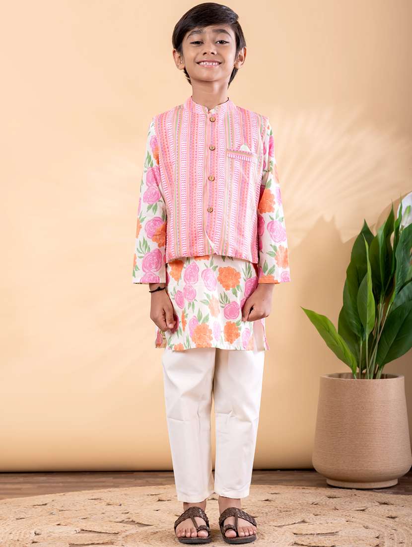 pink cotton kurta sets kurtas & set - 22092338 -  Zoom Image - 0
