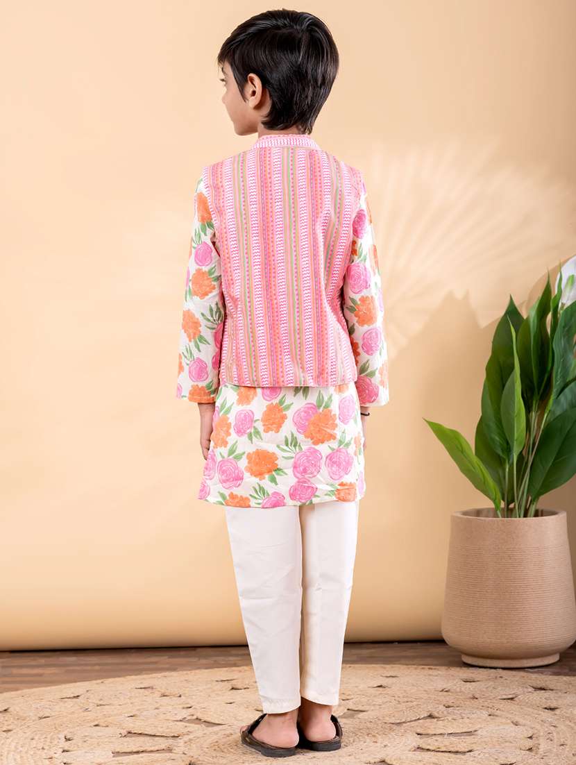 pink cotton kurta sets kurtas & set - 22092338 -  Standard Image - 3
