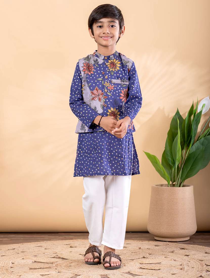 blue cotton kurta sets kurtas & set