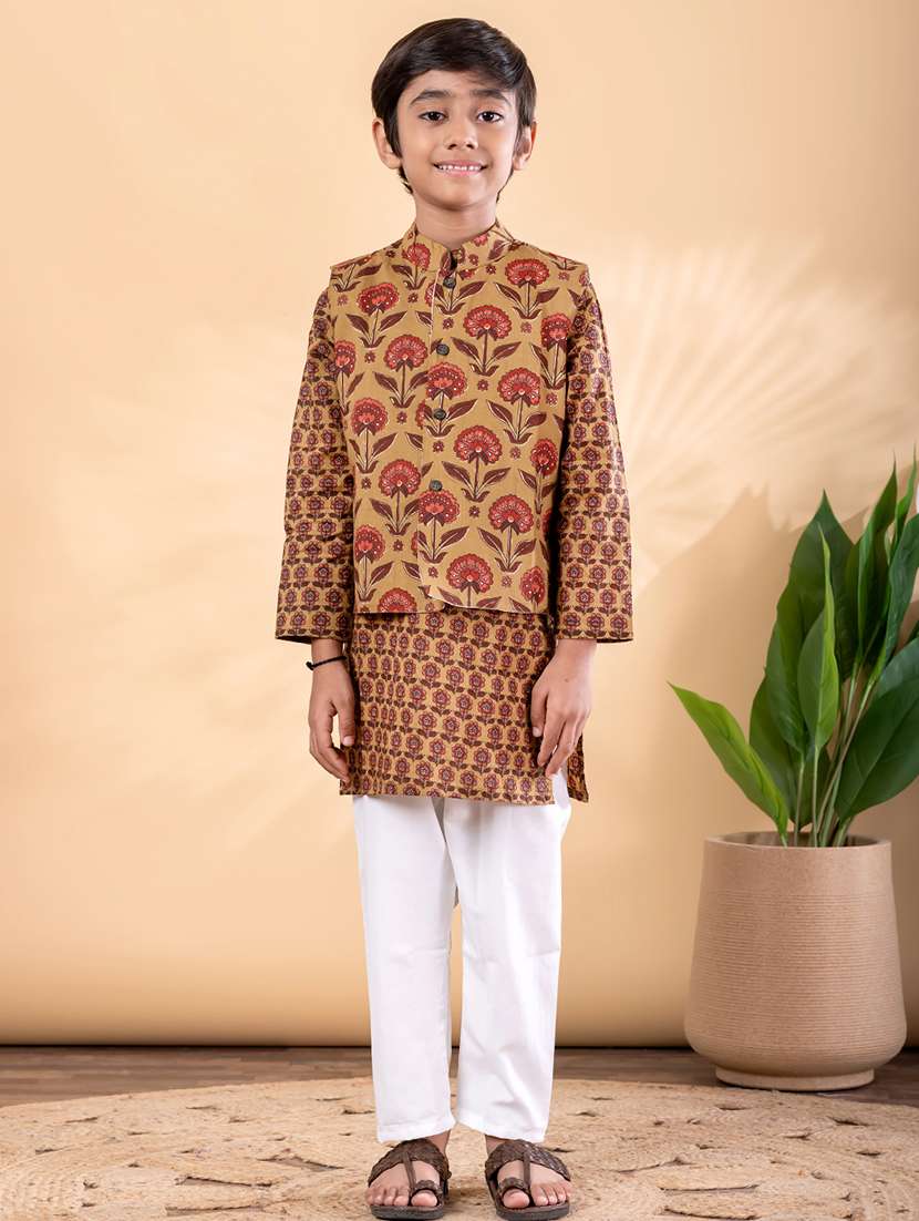 mustard cotton kurta sets kurtas & set