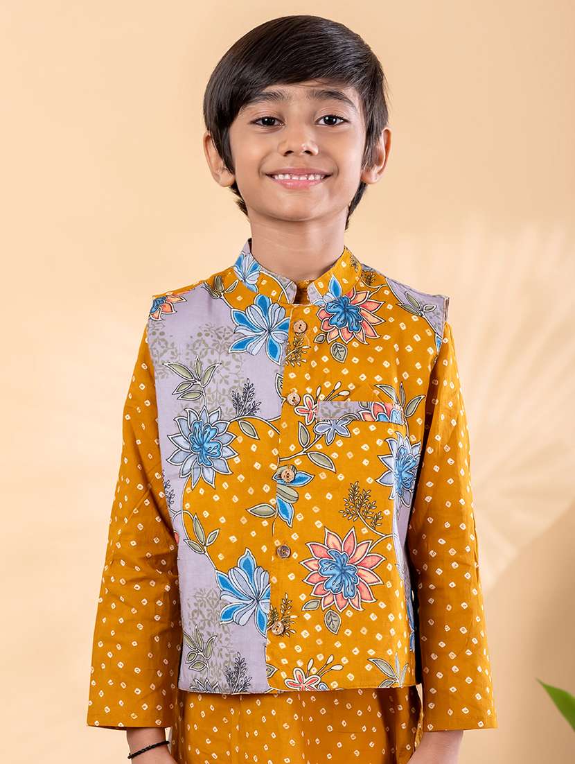 mustard cotton kurta sets kurtas & set - 22092354 -  Standard Image - 5