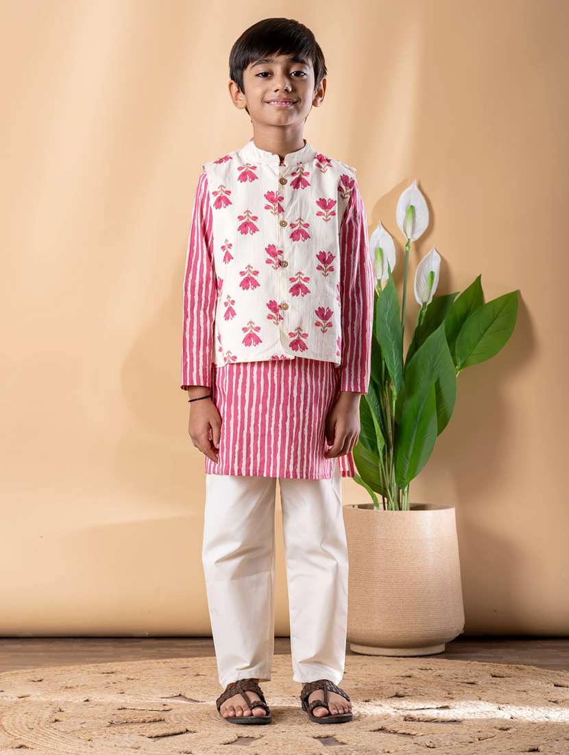 pink cotton kurta sets kurtas & set - 22092355 - Zoom Image - 0