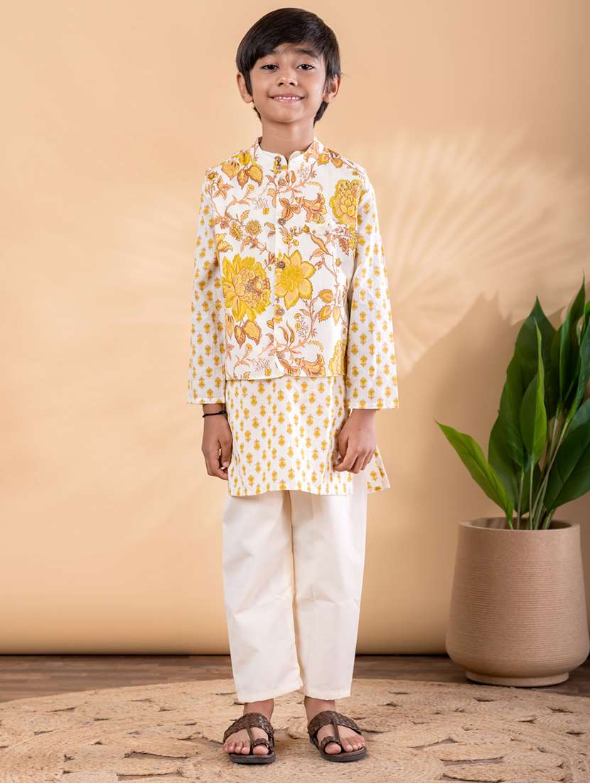 yellow cotton kurta sets kurtas & set