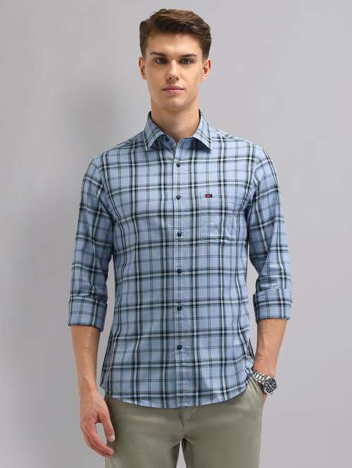 men checkered long sleeve regular fit casual shirt - 22092479 -  Standard Image - 0