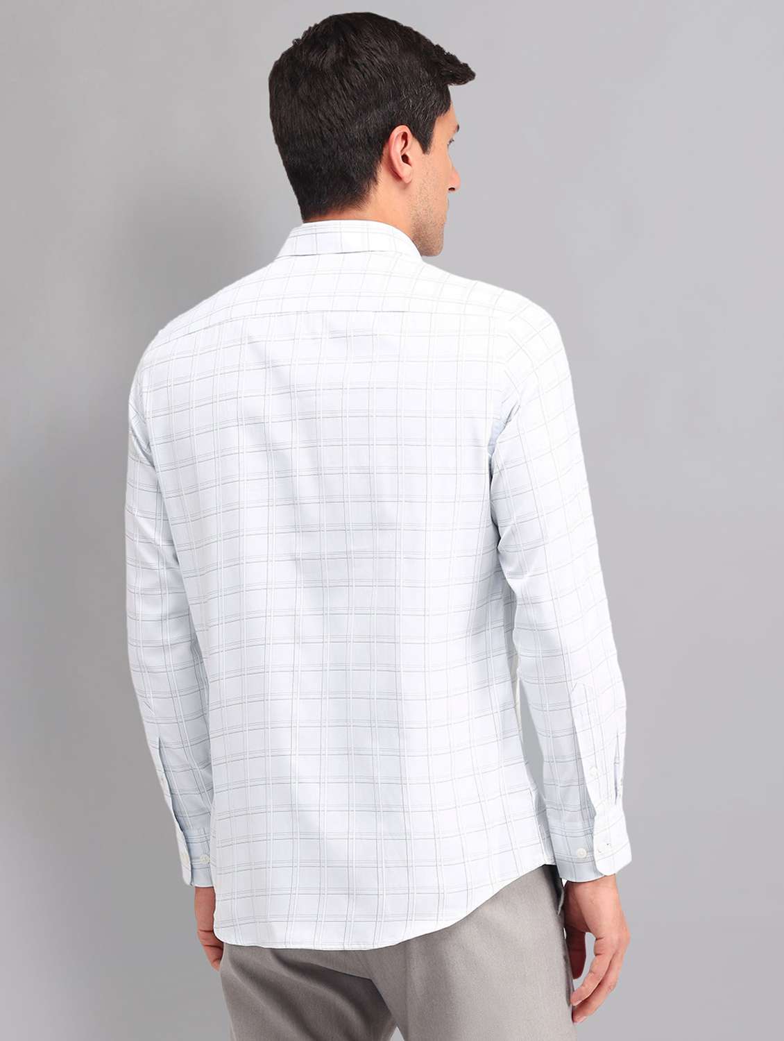 men checkered long sleeve regular fit casual shirt - 22092484 - Standard Image - 3