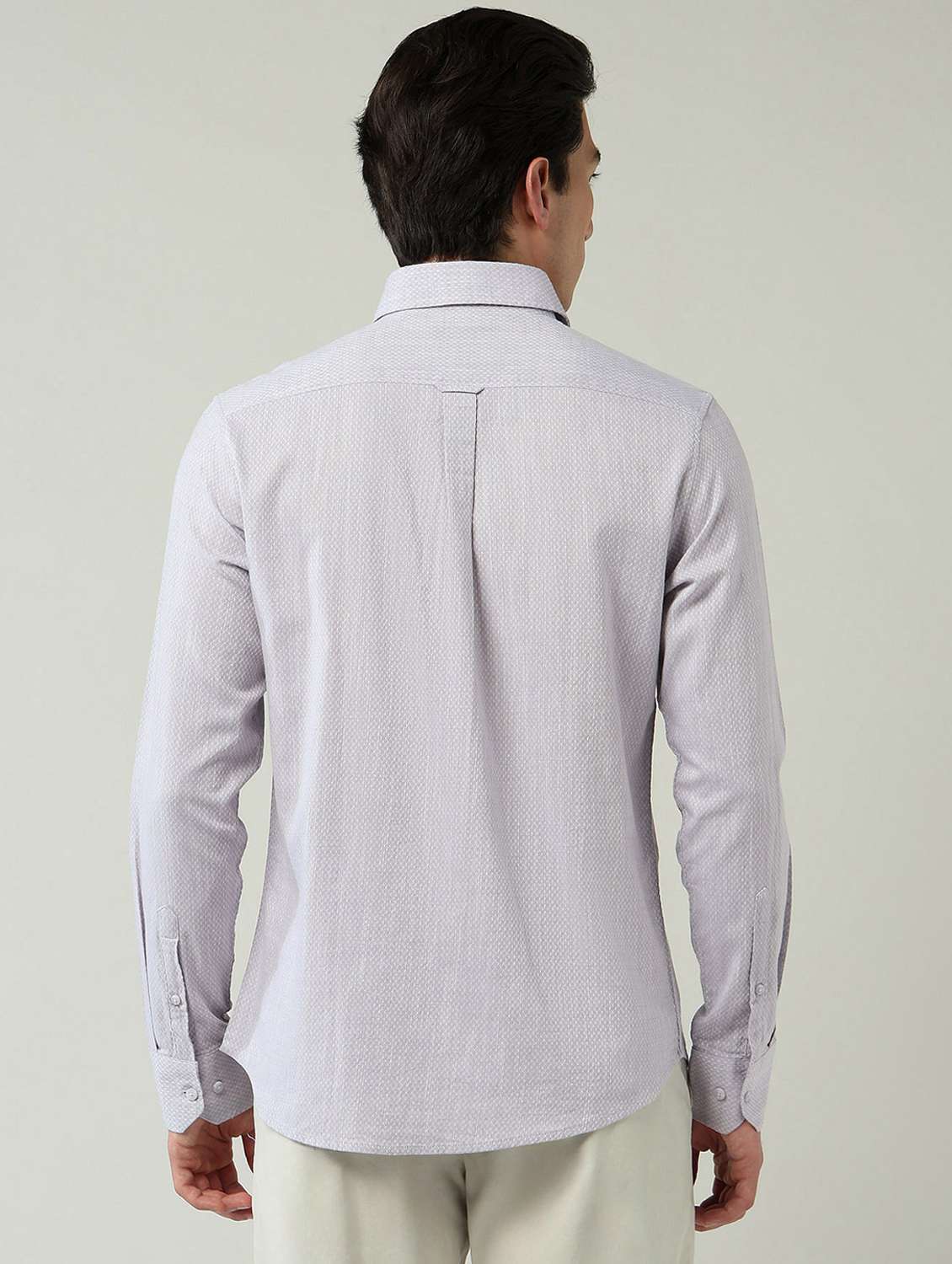 men self design long sleeve regular fit casual shirt - 22092487 -  Standard Image - 3