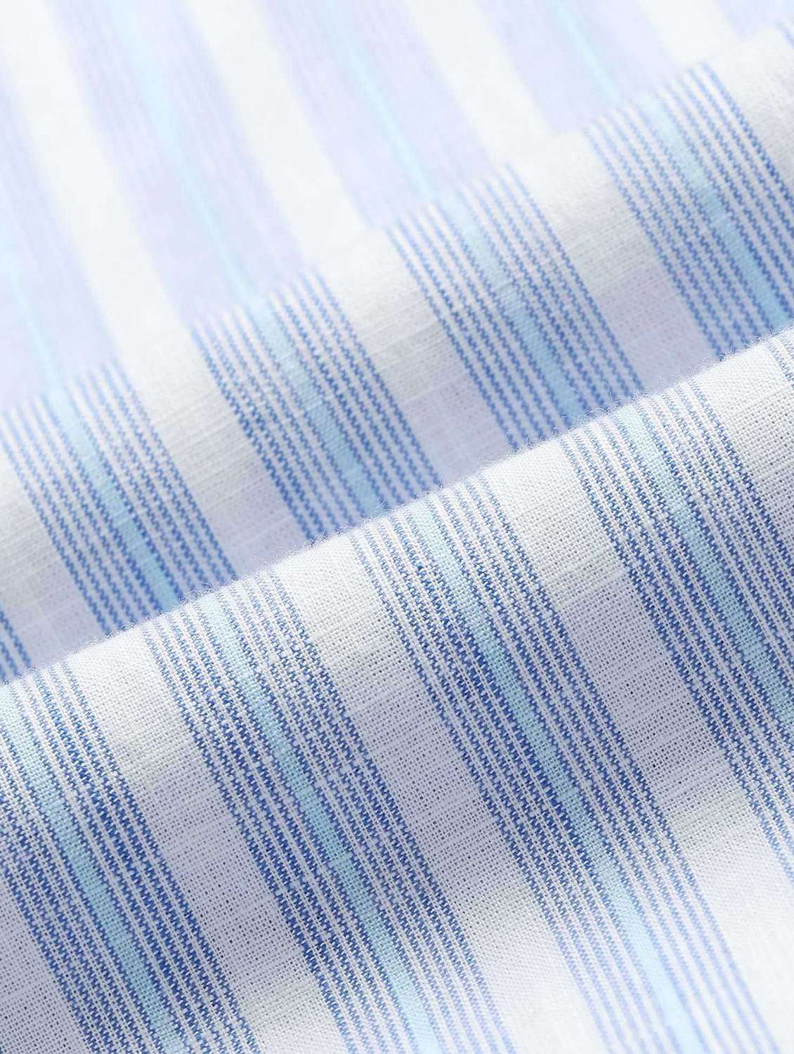 men striped short sleeve regular fit casual shirt - 22092492 -  Standard Image - 5