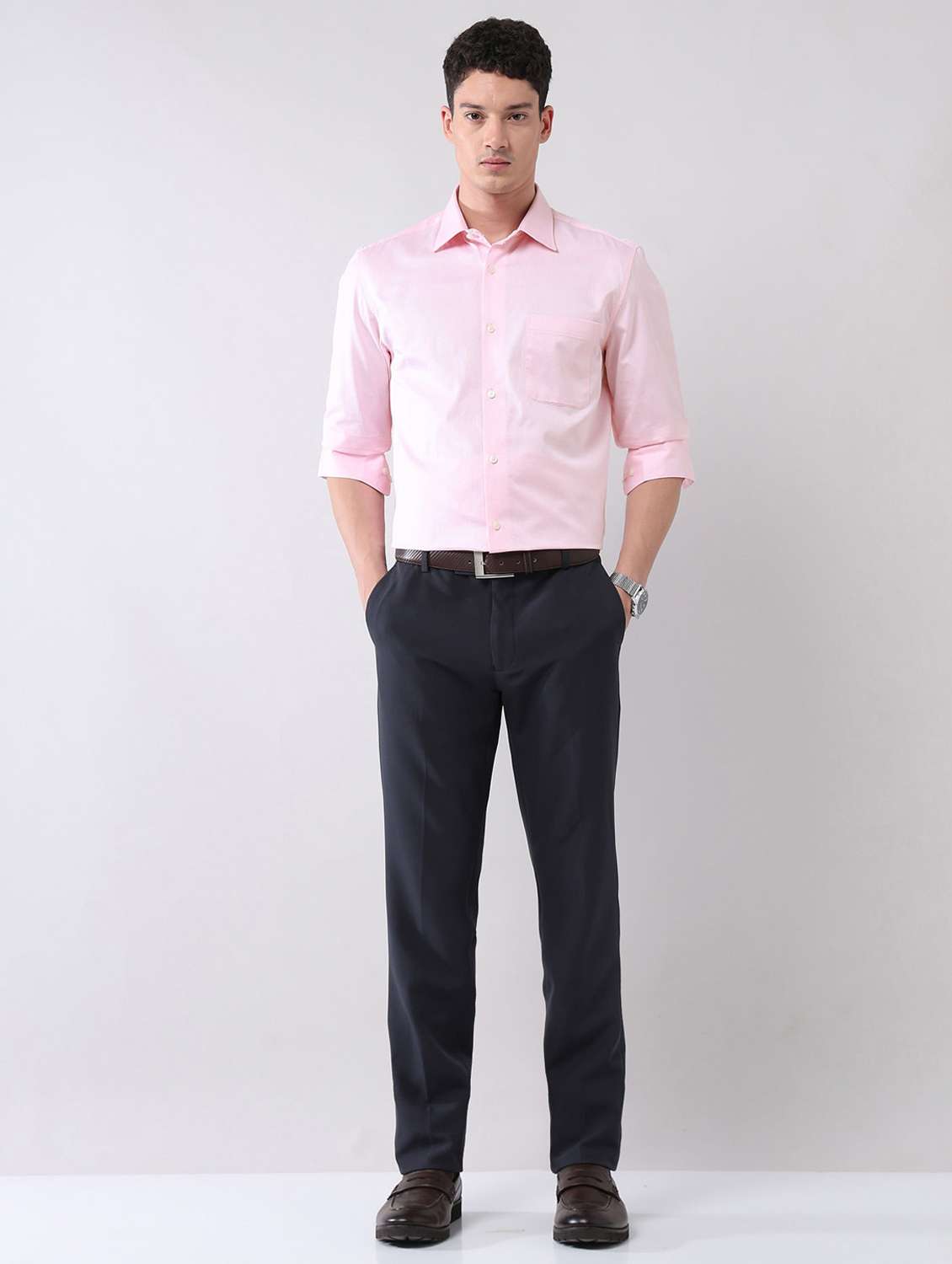 men self design long sleeve regular fit formal shirt - 22092511 -  Standard Image - 3
