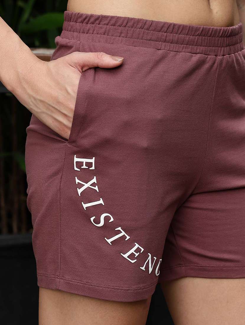 women printed mid rise regular fit shorts - 22092575 - Standard Image - 5