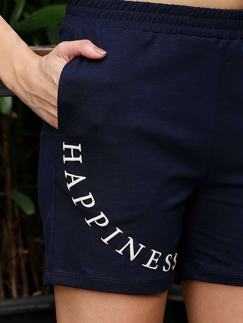 women printed mid rise regular fit shorts - 22092576 -  Standard Image - 5