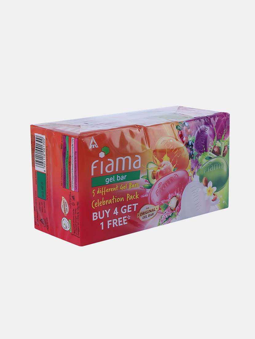 fiama-celebrating gel body soap-125 gm*4 + 125 gm