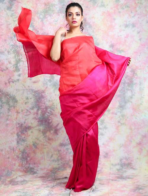 women ombre handloom saree with blouse - 22092642 -  Standard Image - 0