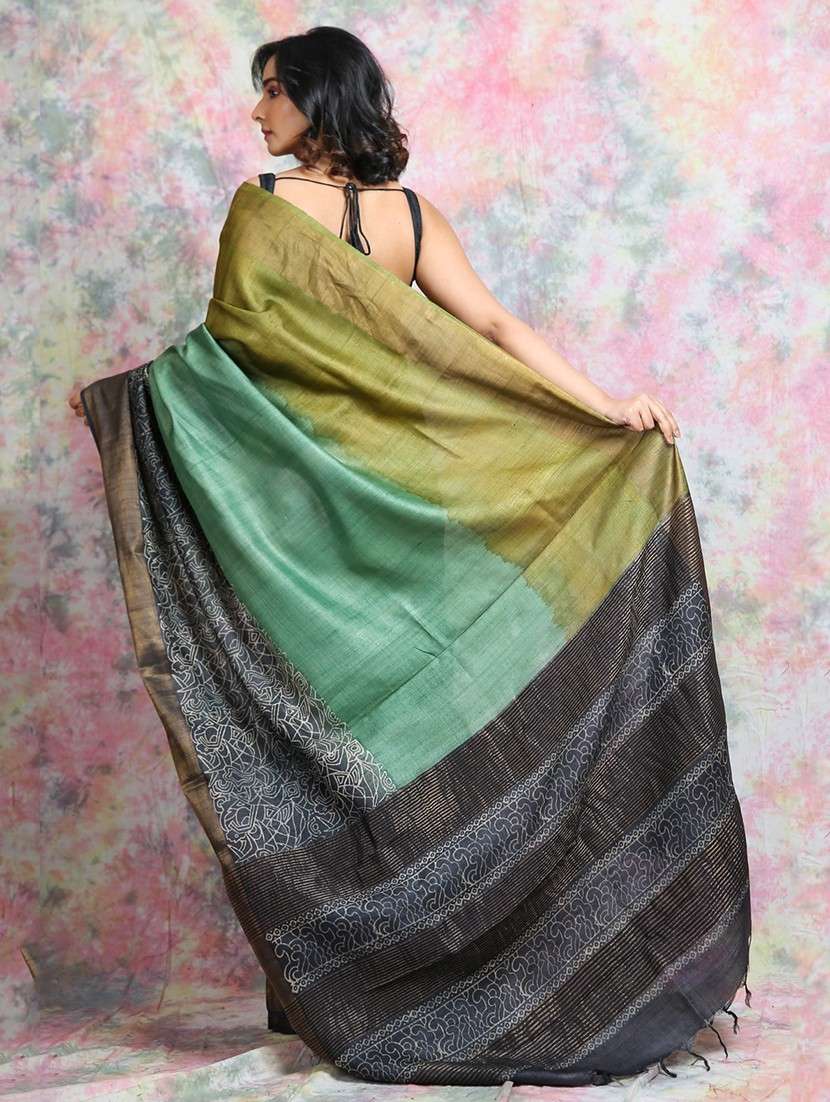 women printed casual wear saree with blouse - 22092651 - Standard Image - 3