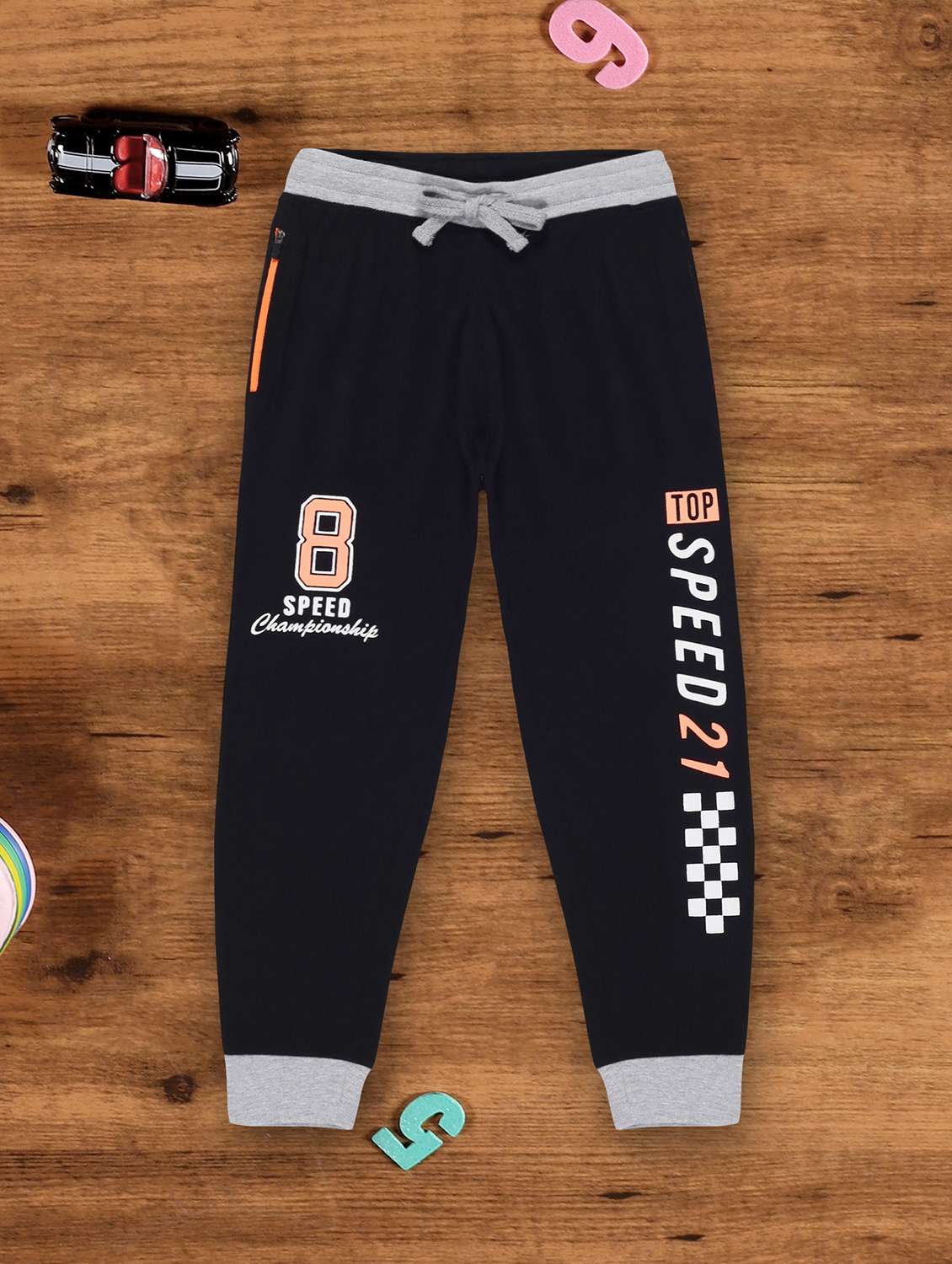 boys printed mid rise relaxed fit jogger