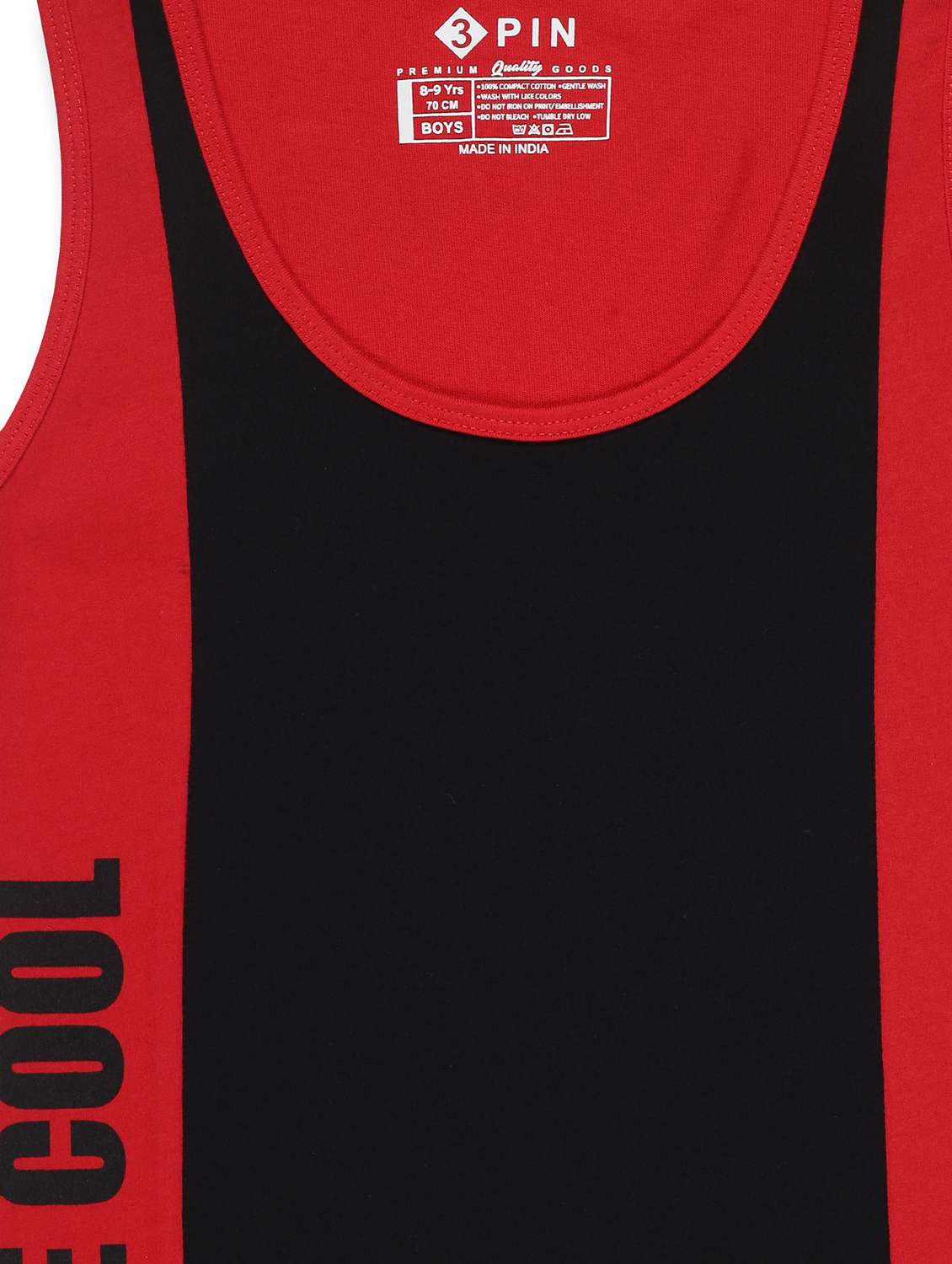 boys red printed sleeveless vest - 22092704 -  Standard Image - 3