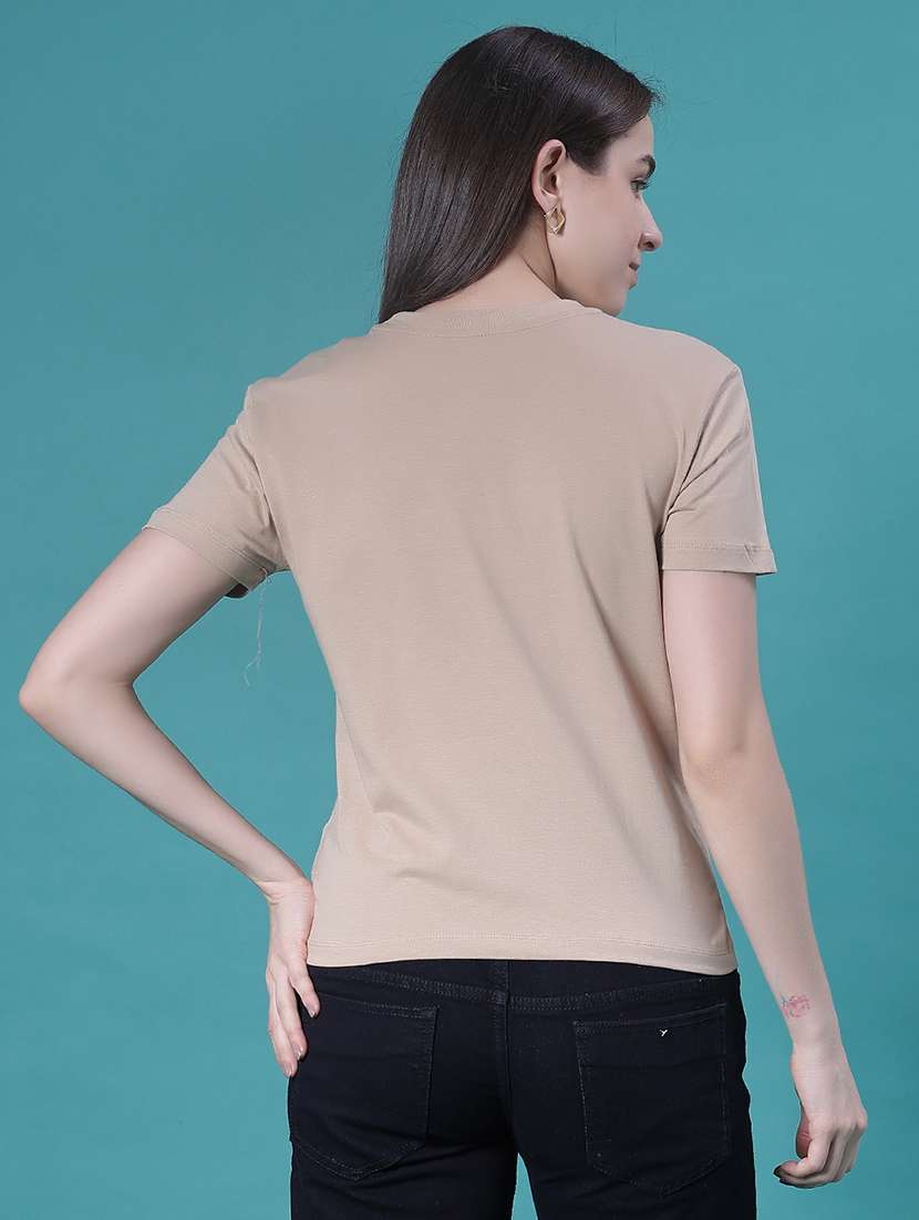 women printed short sleeve regular fit t-shirt - 22092714 -  Standard Image - 3