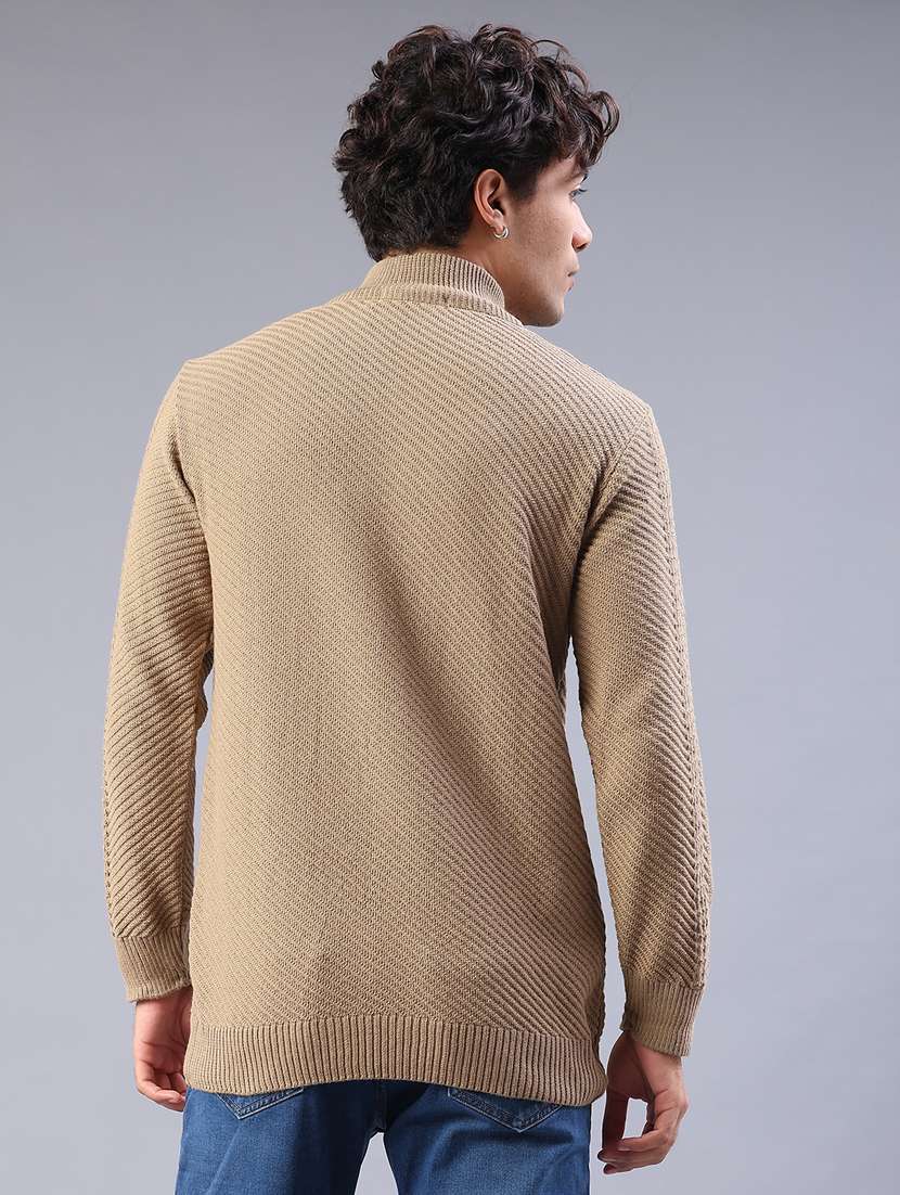 men self design long sleeve regular fit pullover  - 22092719 -  Standard Image - 3