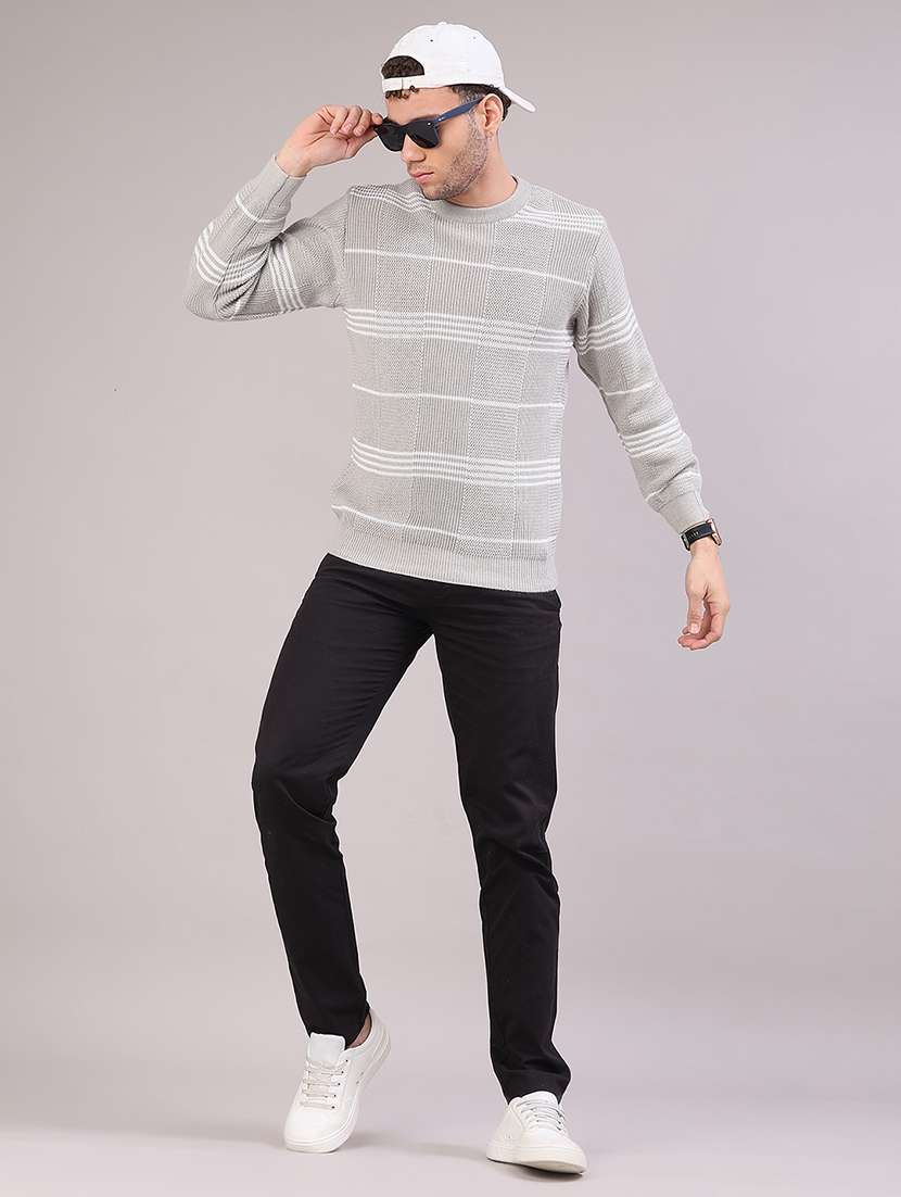 men striped long sleeve regular fit pullover  - 22092728 -  Standard Image - 5