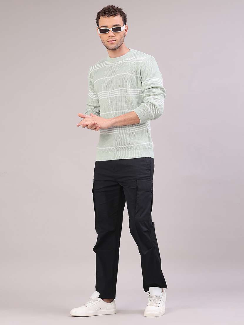 men striped long sleeve regular fit pullover  - 22092730 -  Standard Image - 5