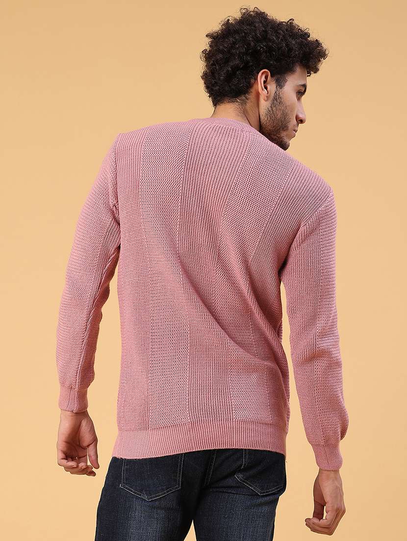 men self design long sleeve regular fit pullover  - 22092733 -  Standard Image - 3