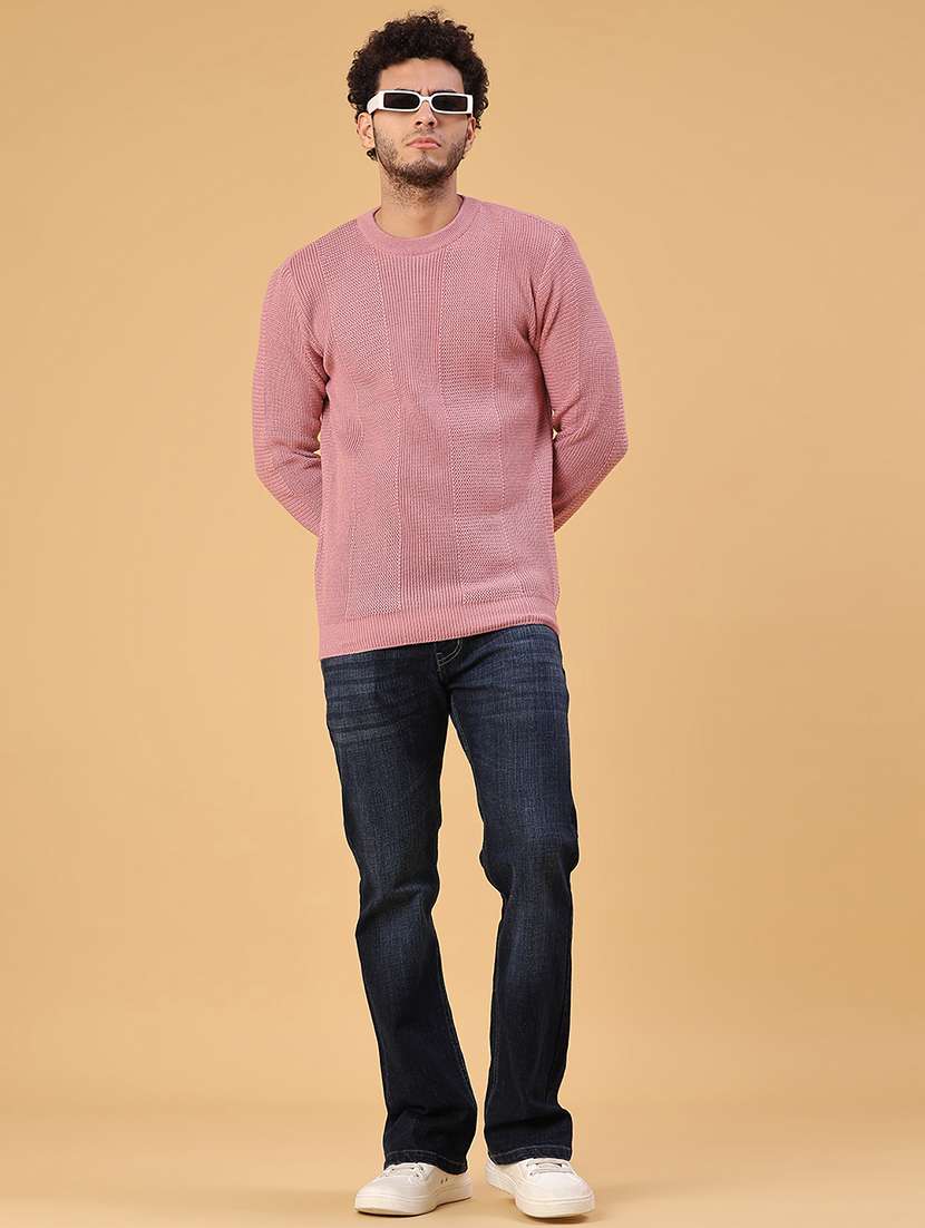 men self design long sleeve regular fit pullover  - 22092733 -  Standard Image - 5