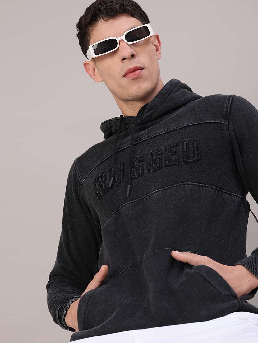 men long sleeve hooded sweatshirt