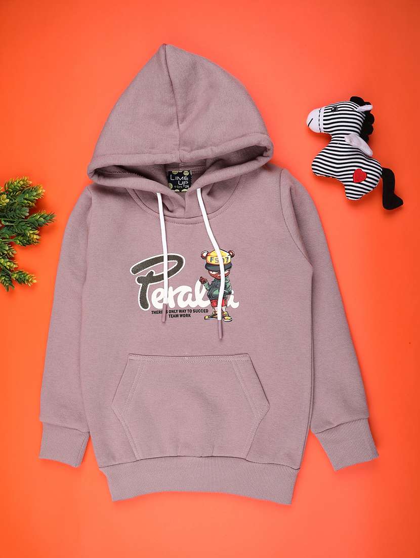 boys front & back print long sleeve sweatshirt