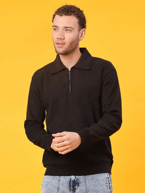 men self design long sleeve regular fit sweatshirt - 22092796 -  Standard Image - 0