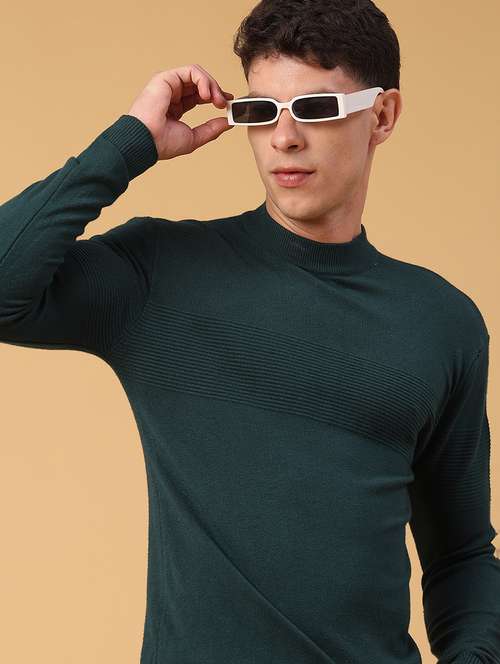 men self design long sleeve regular fit pullover  - 22092821 -  Standard Image - 0