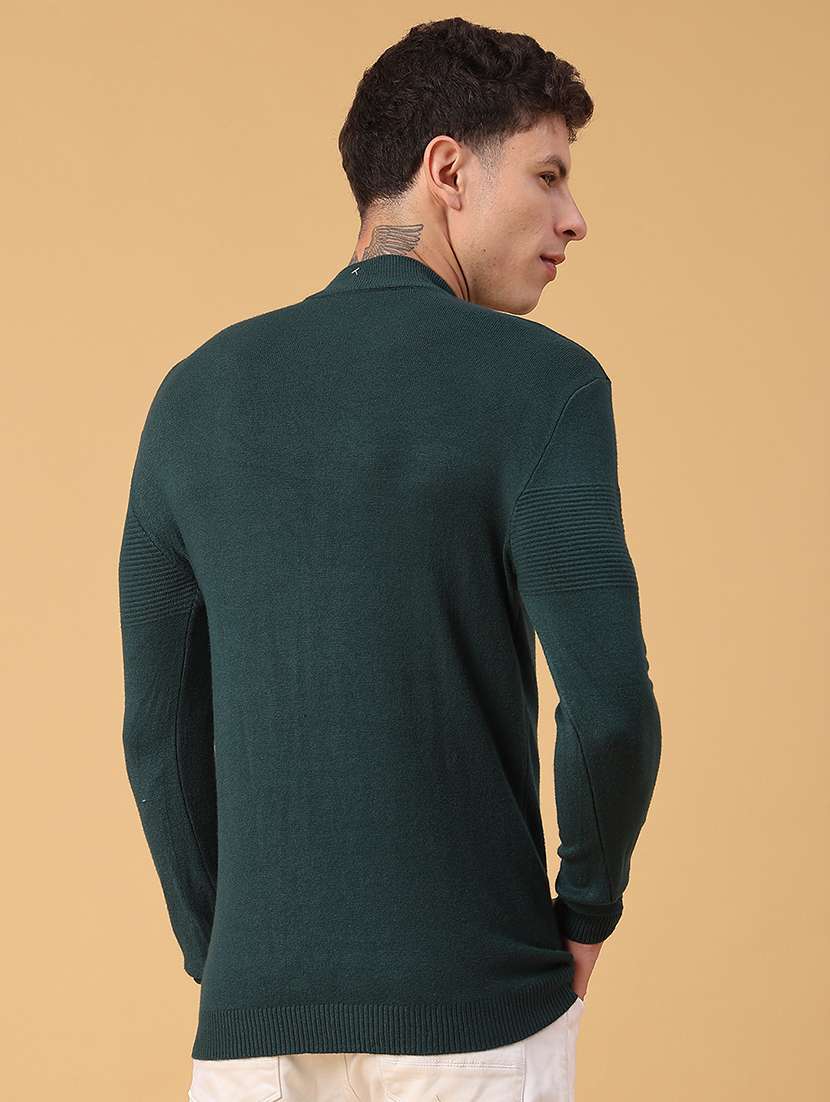 men self design long sleeve regular fit pullover  - 22092821 -  Standard Image - 3