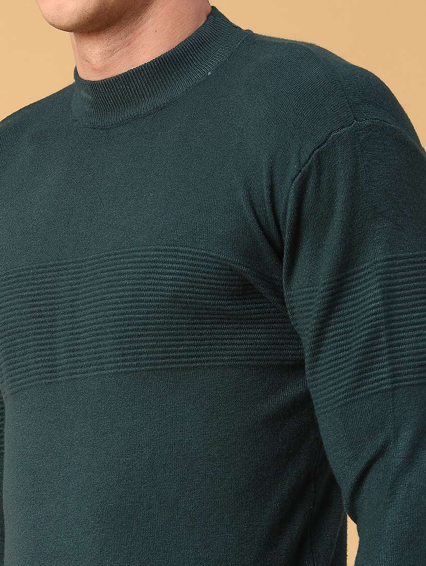 men self design long sleeve regular fit pullover  - 22092821 -  Standard Image - 5