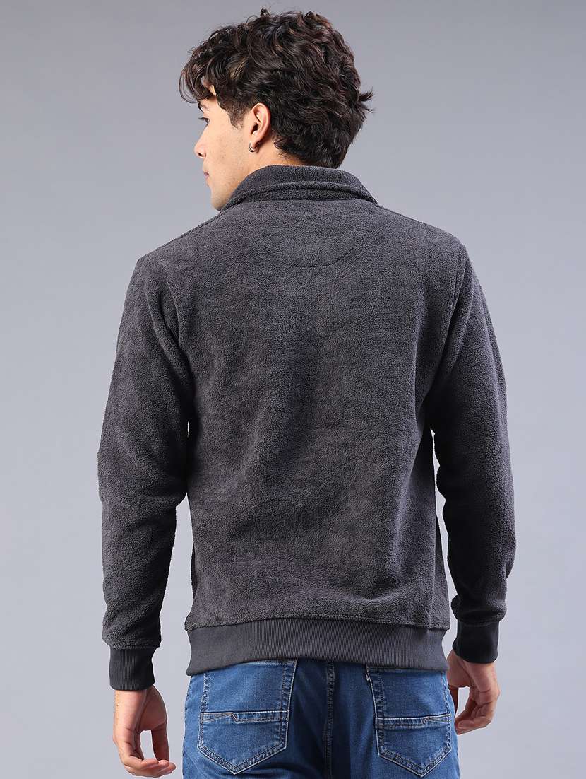 men self design long sleeve regular fit sweatshirt - 22092826 -  Standard Image - 3