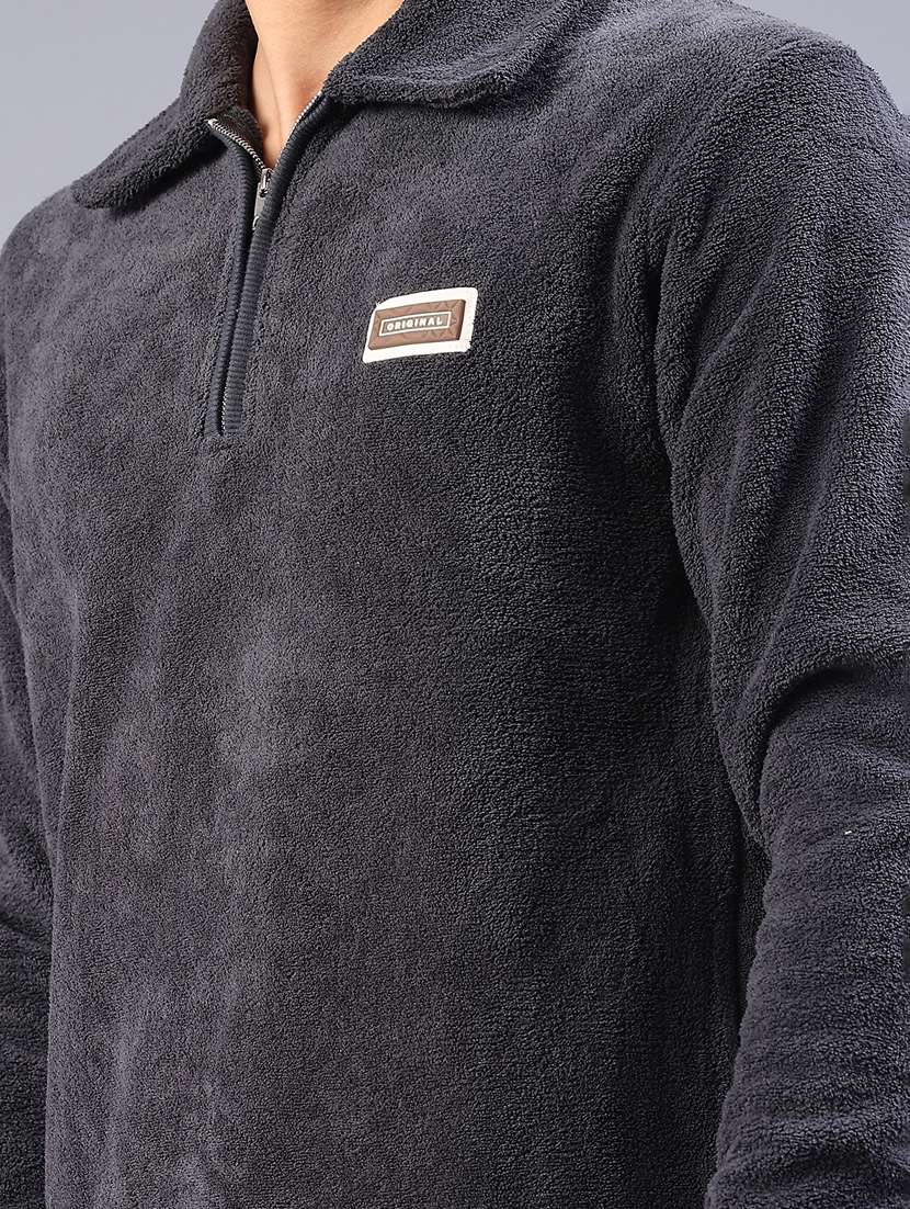 men self design long sleeve regular fit sweatshirt - 22092826 -  Standard Image - 5