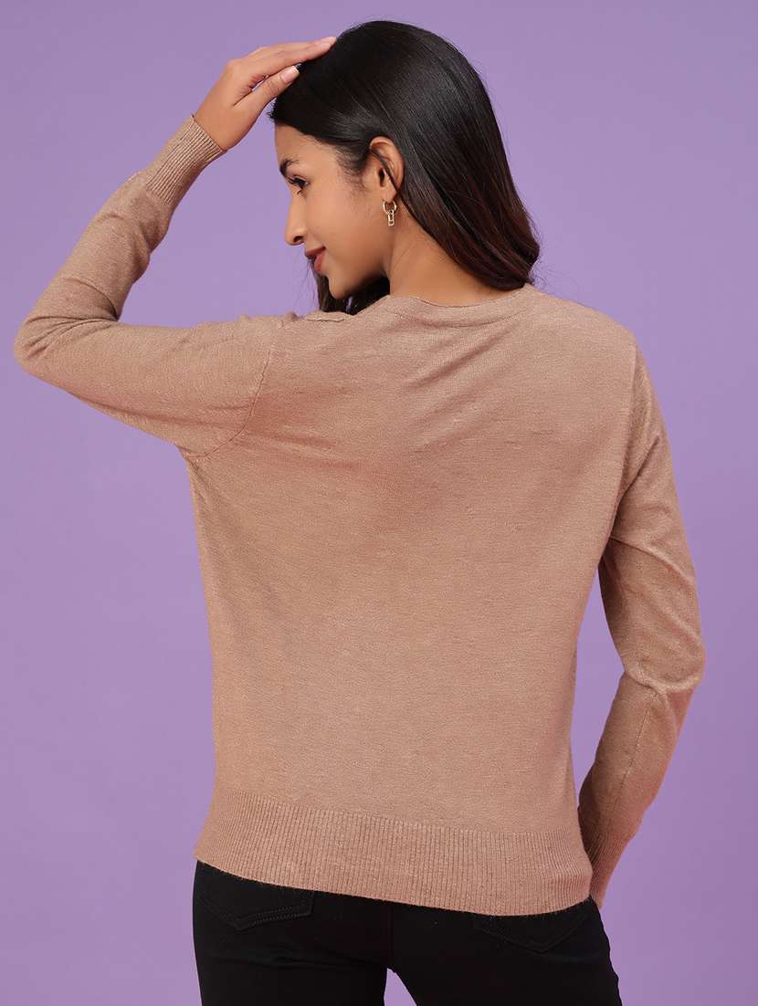 women solid long sleeve cardigan - 22092886 -  Standard Image - 3