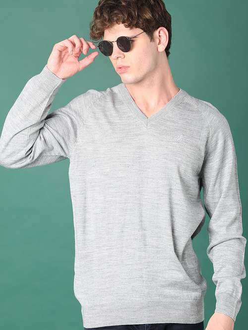 men solid long sleeve regular fit pullover - 22092922 -  Standard Image - 0