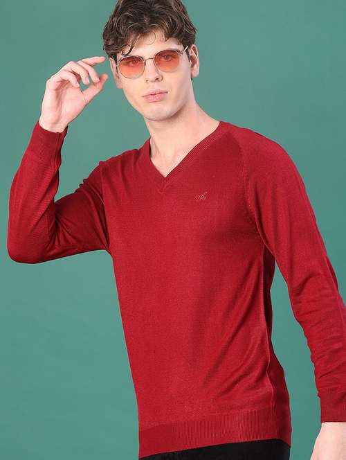 men solid long sleeve regular fit pullover - 22092962 -  Standard Image - 0