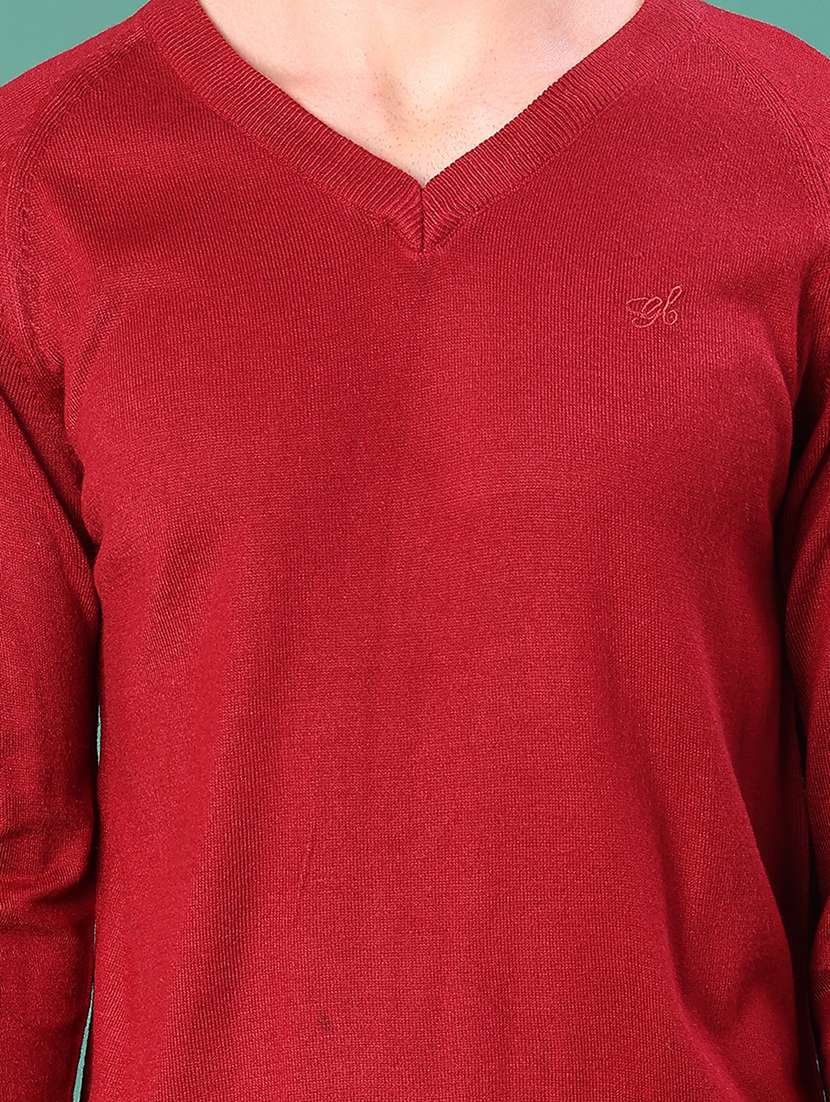 men solid long sleeve regular fit pullover - 22092962 -  Standard Image - 5