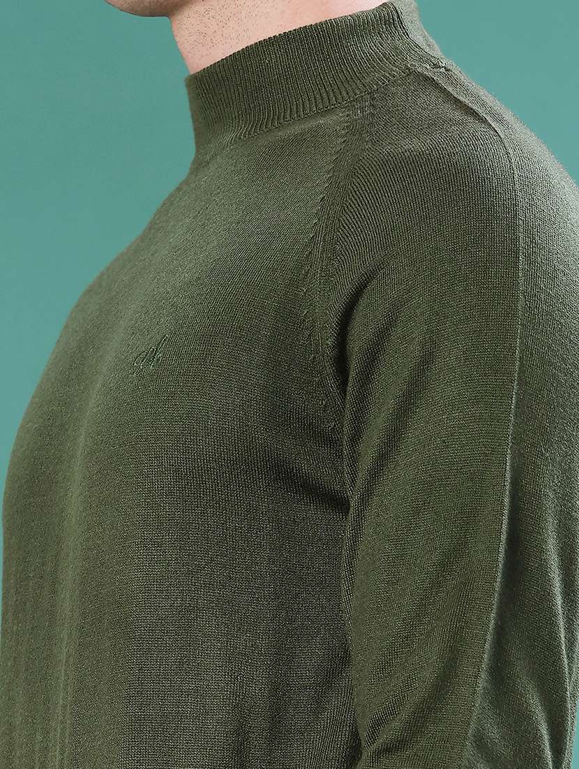 men solid long sleeve regular fit pullover - 22092966 -  Standard Image - 5