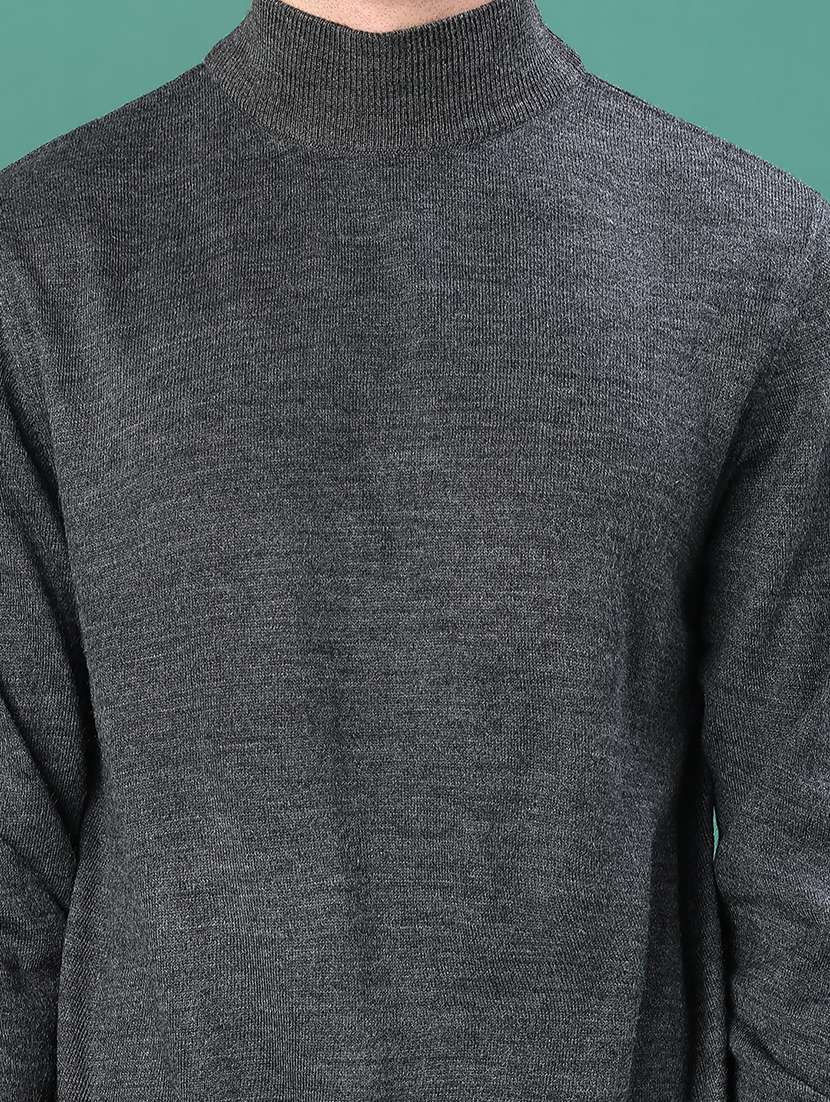 men solid long sleeve regular fit pullover - 22092968 -  Standard Image - 5